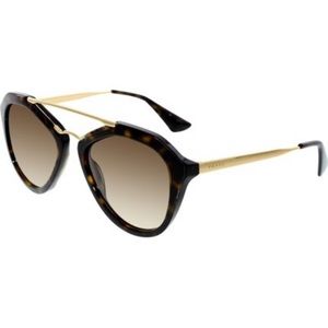 Prada tortoise shell aviator sunglasses